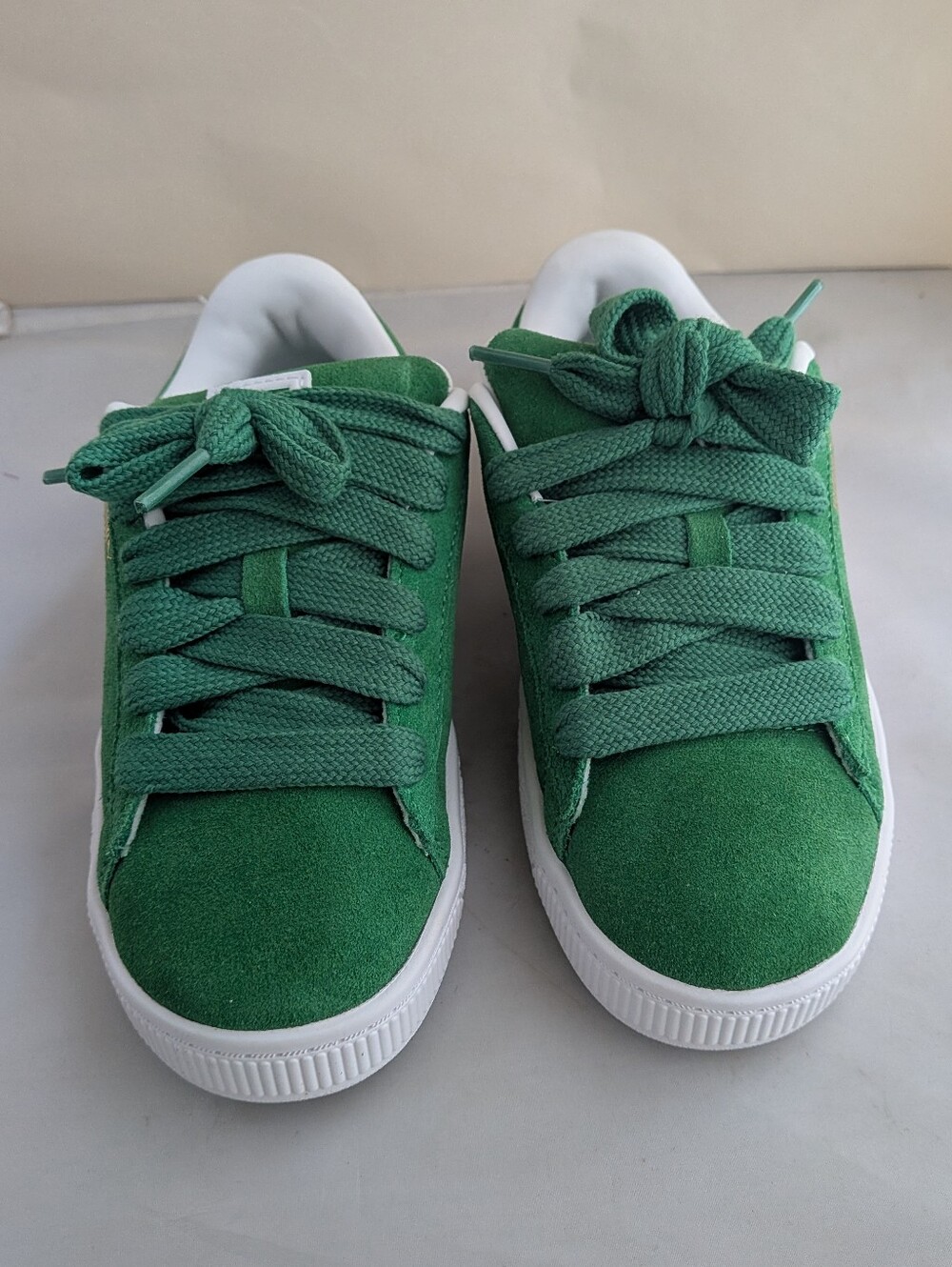 Puma Suede XL PS Kids Archive Green Sneakers Shoes Youth Size 2 396578 - Picture 3 of 9